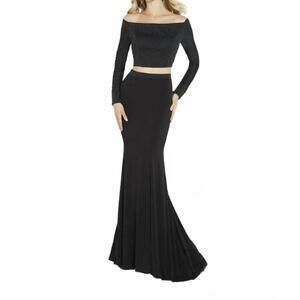 NEW TIFFANY DESIGNS women's prom dress in black